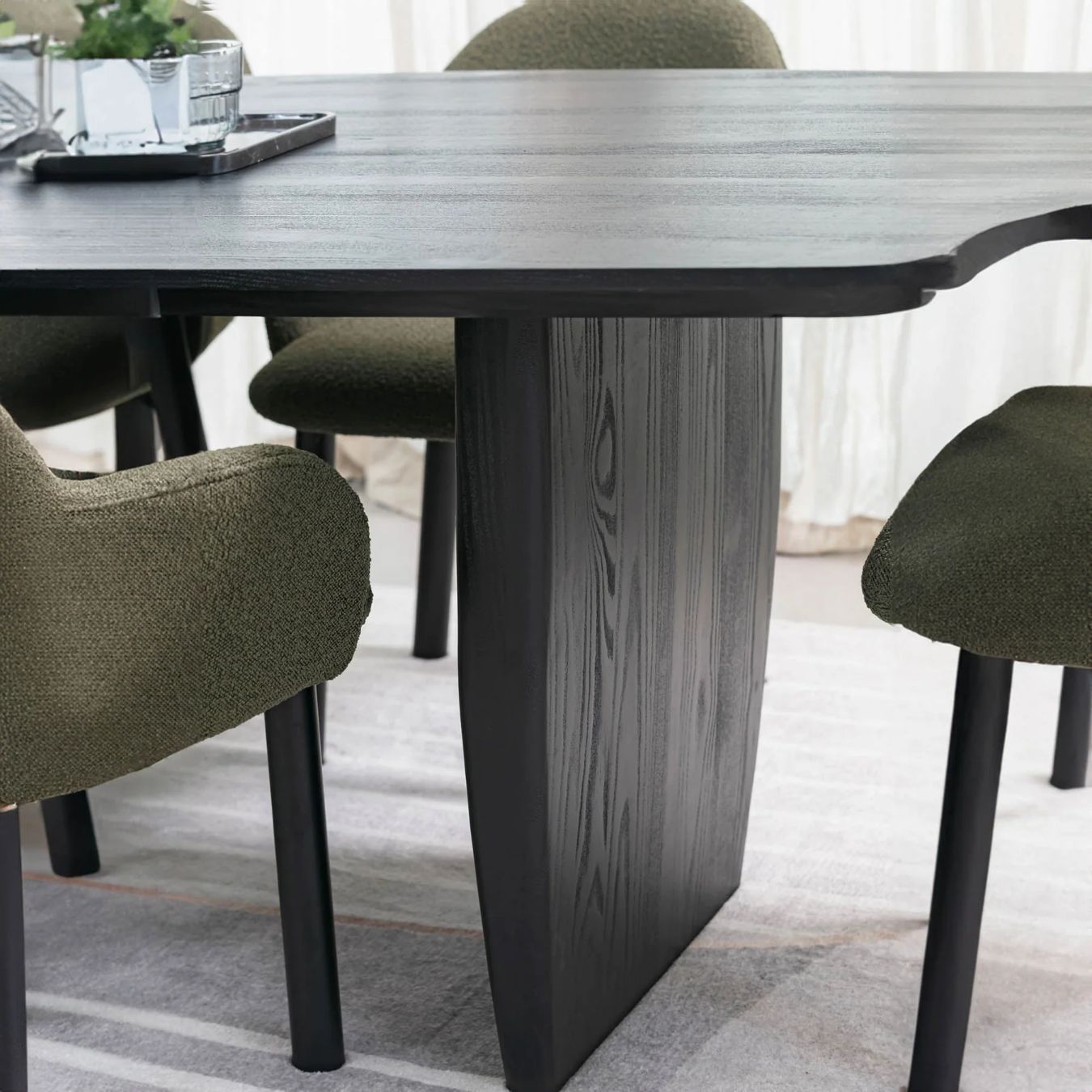 LH Home Tonic Wood Rectangular Dining Table