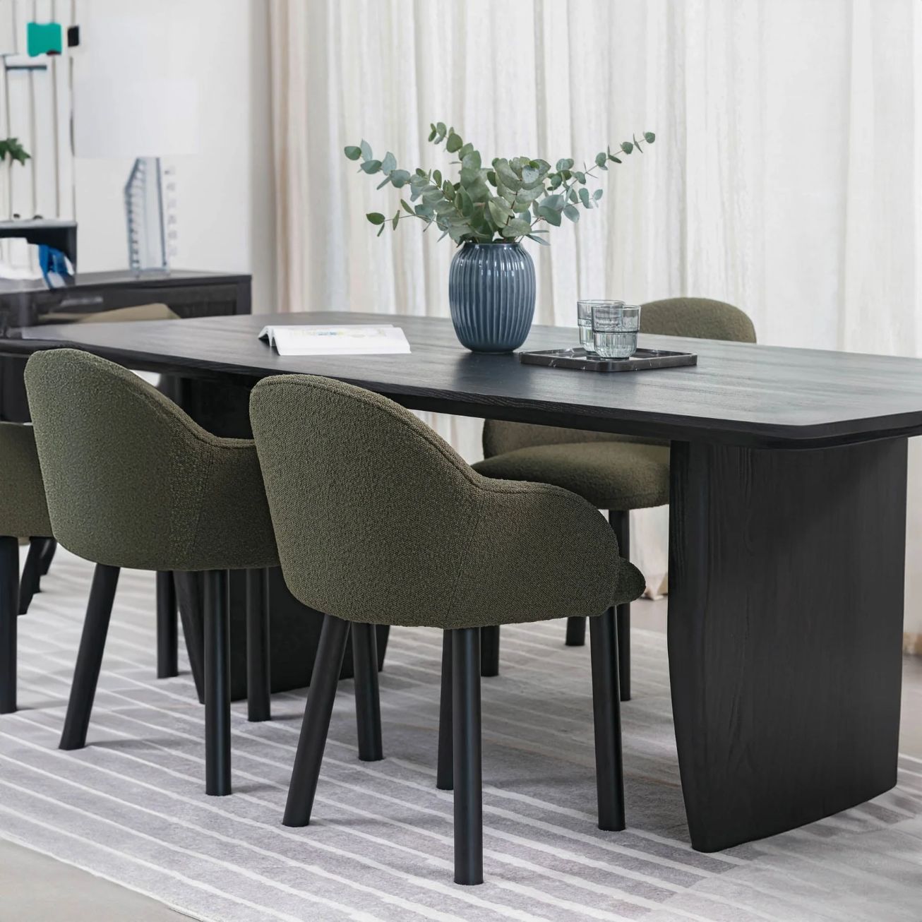 LH Home Tonic Wood Rectangular Dining Table