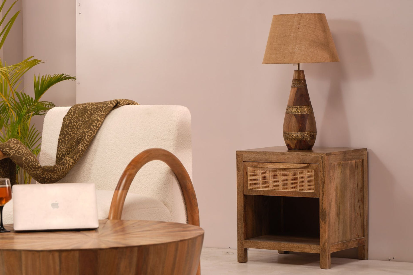 LOOMLAN Eldridge One Drawer Wood Nightstand