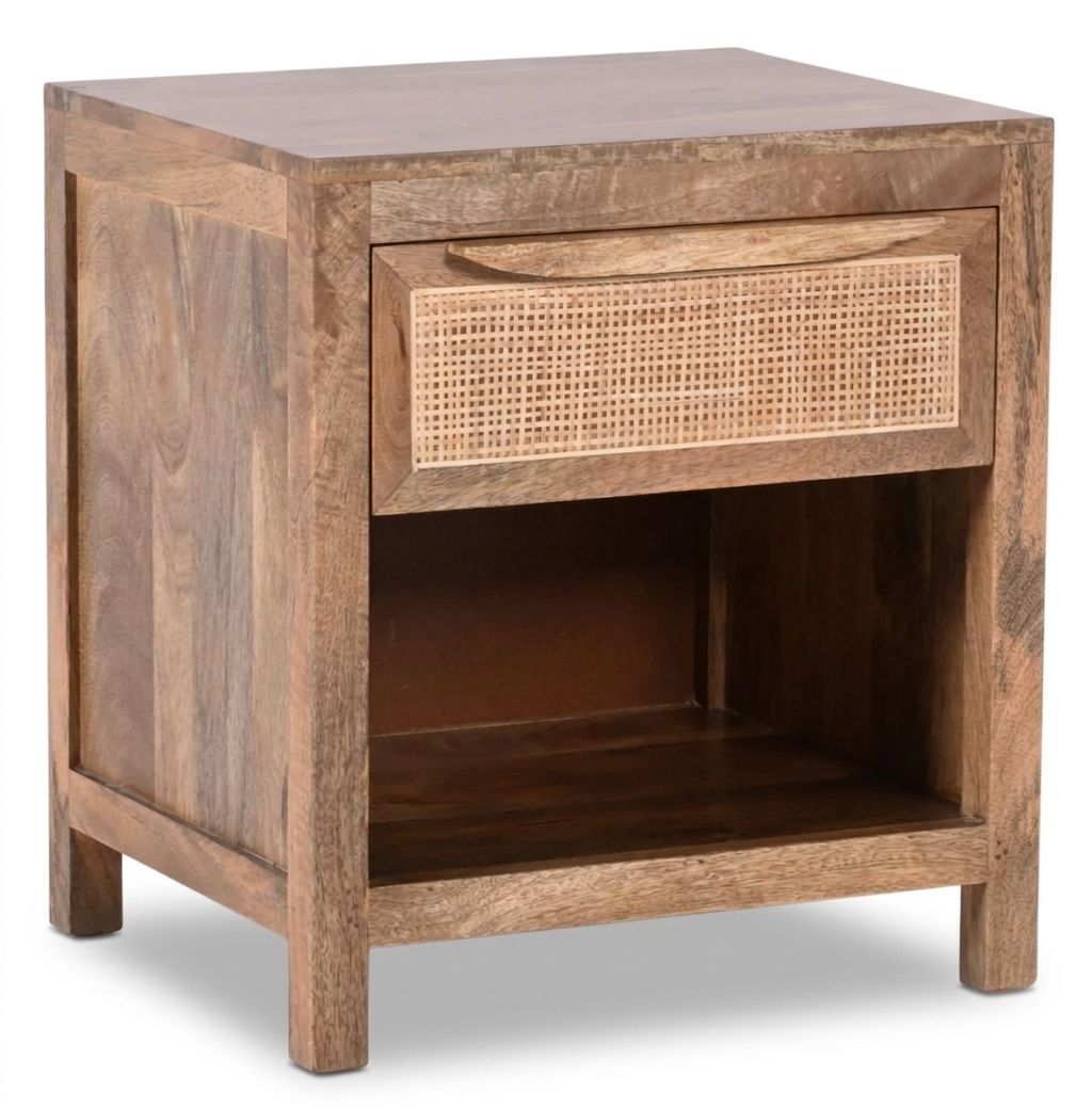 LOOMLAN Eldridge One Drawer Wood Nightstand