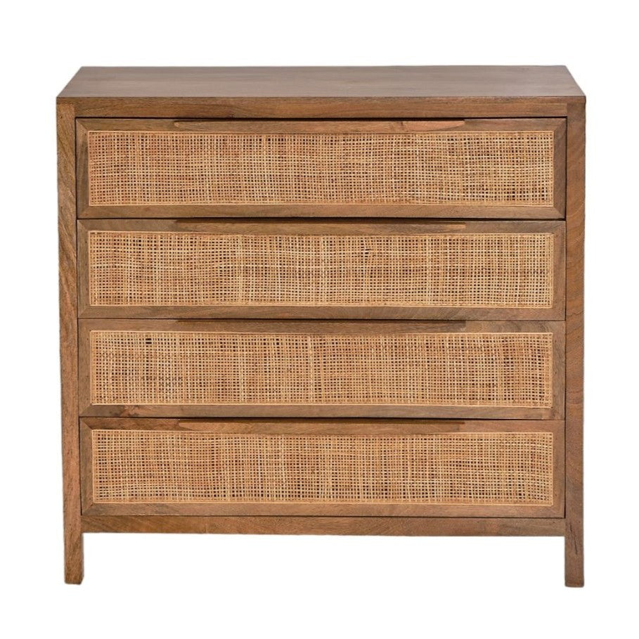 LOOMLAN Eldridge Four Drawers Wood Chest