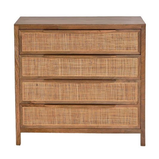 LOOMLAN Eldridge Four Drawers Wood Chest