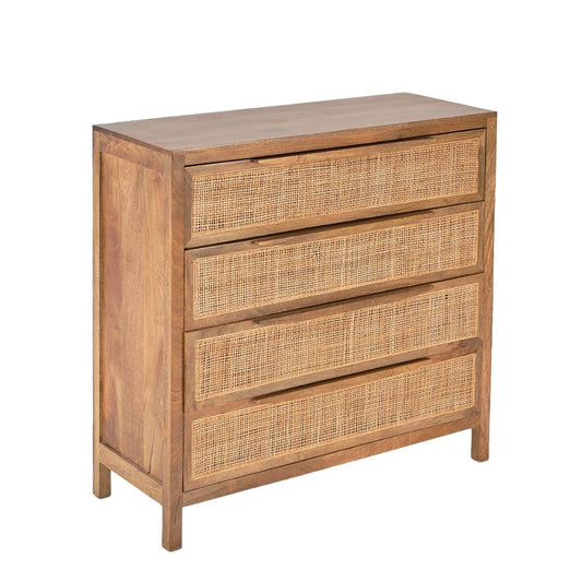 LOOMLAN Eldridge Four Drawers Wood Chest