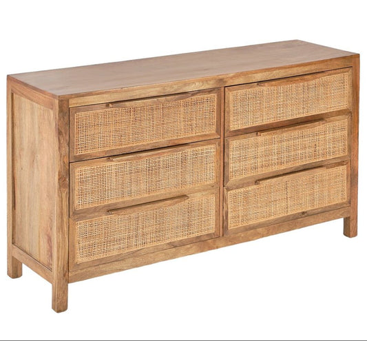 LOOMLAN Eldridge Six Drawers Wood Dresser