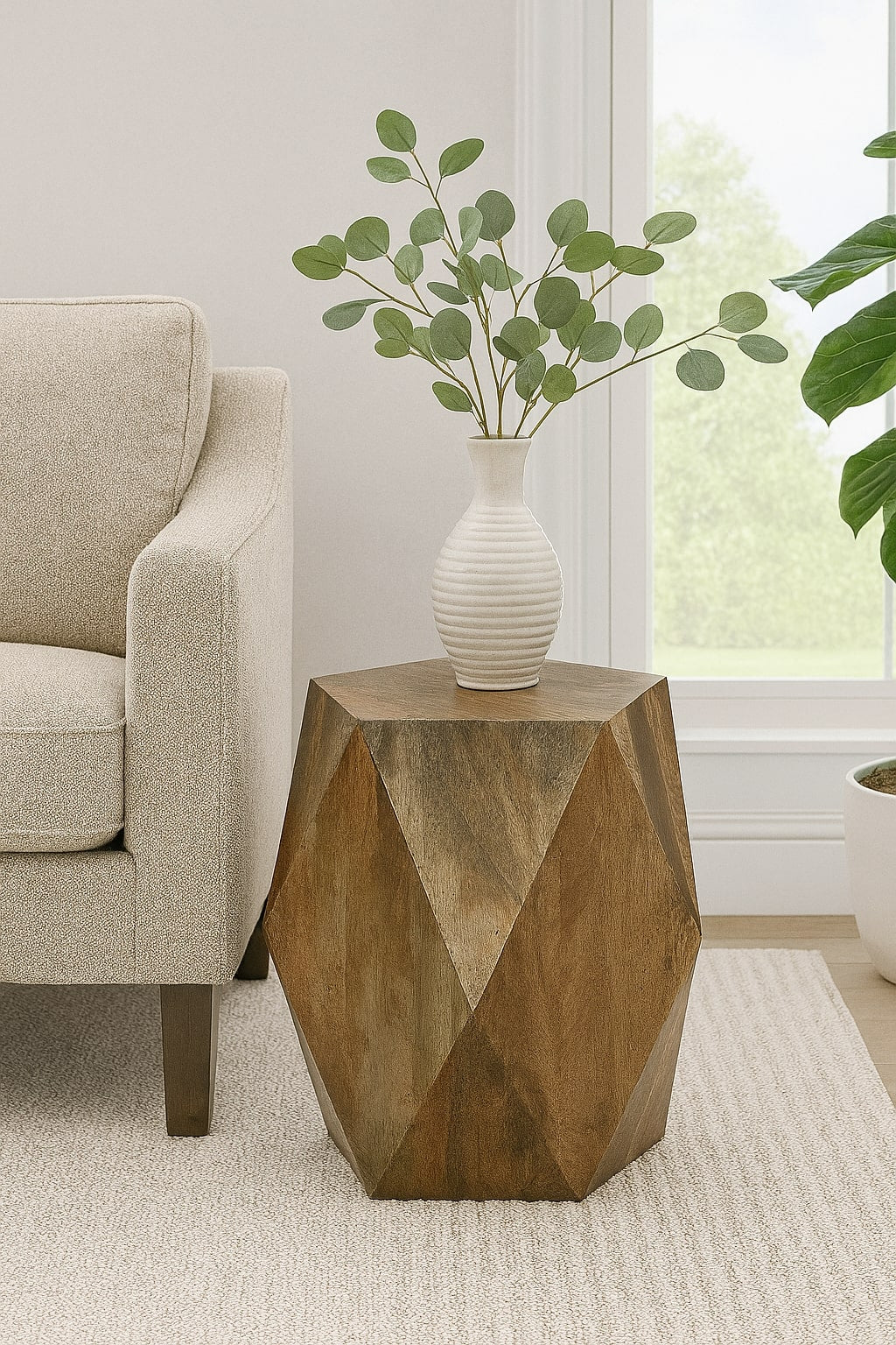 LOOMLAN Kelne Wooden Accent Table