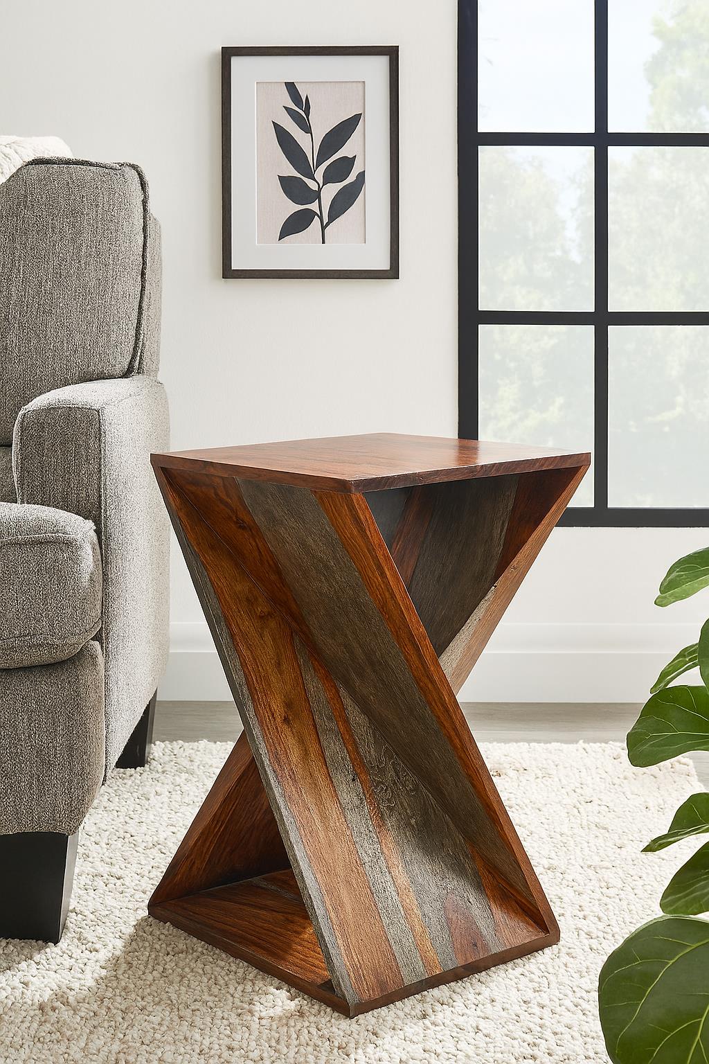 LOOMLAN Melarien Wooden Square Accent Table