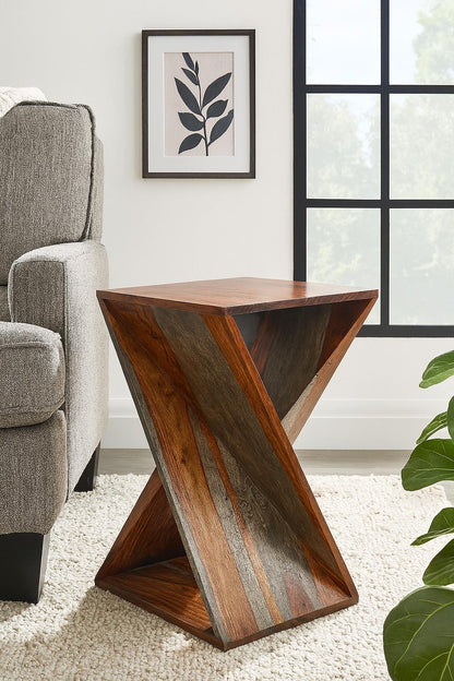 LOOMLAN Melarien Wooden Square Accent Table