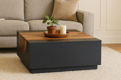 LOOMLAN Branthe Wooden Square Coffee Table