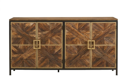 LOOMLAN Chesney Four Doors Wood Sideboard