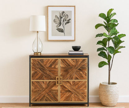 LOOMLAN Chesney Two Doors Wood Accent Cabinet