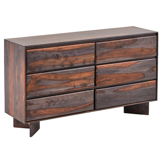 Bardell Coffee Brown Wood Dresser