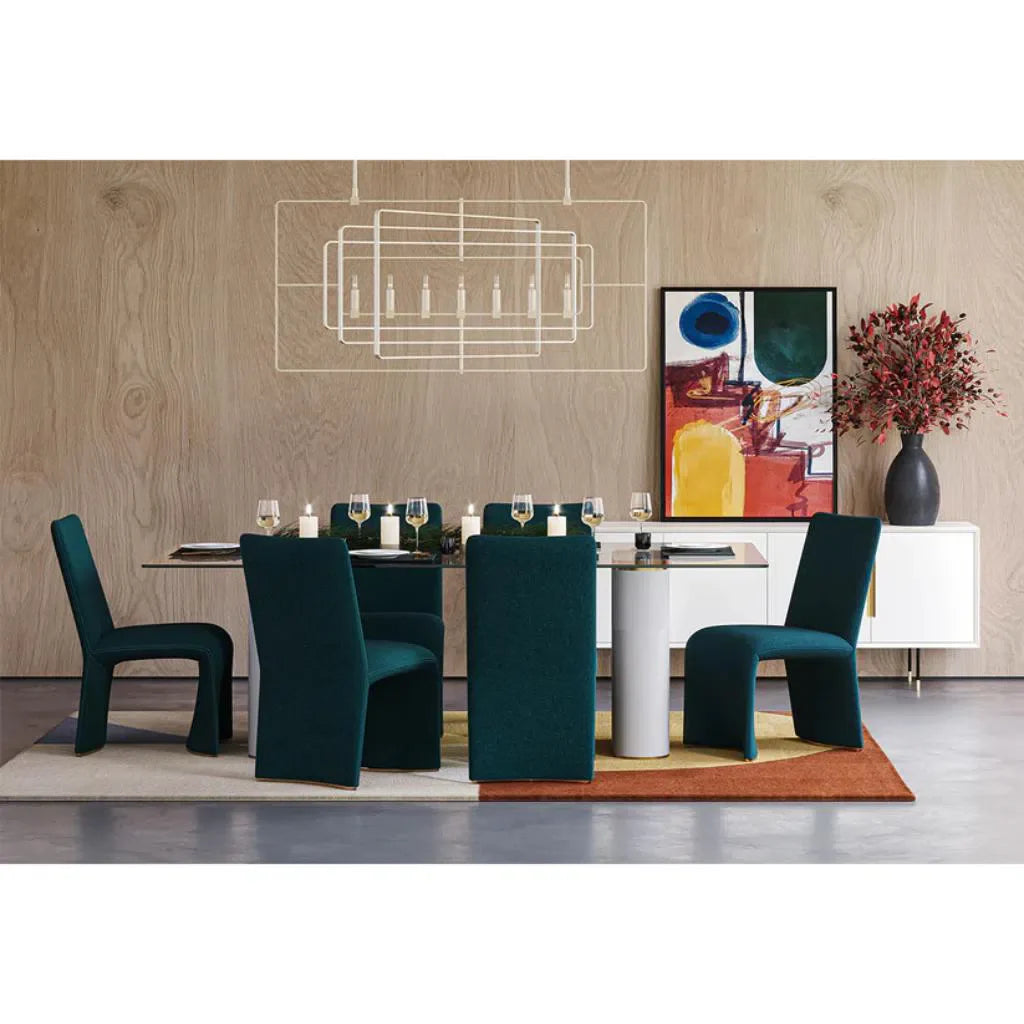 SUNPAN Iluka Fabric Armless Dining Chair 2PC