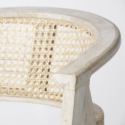 Mercana Tabitha Beige Fabric Counter Stool