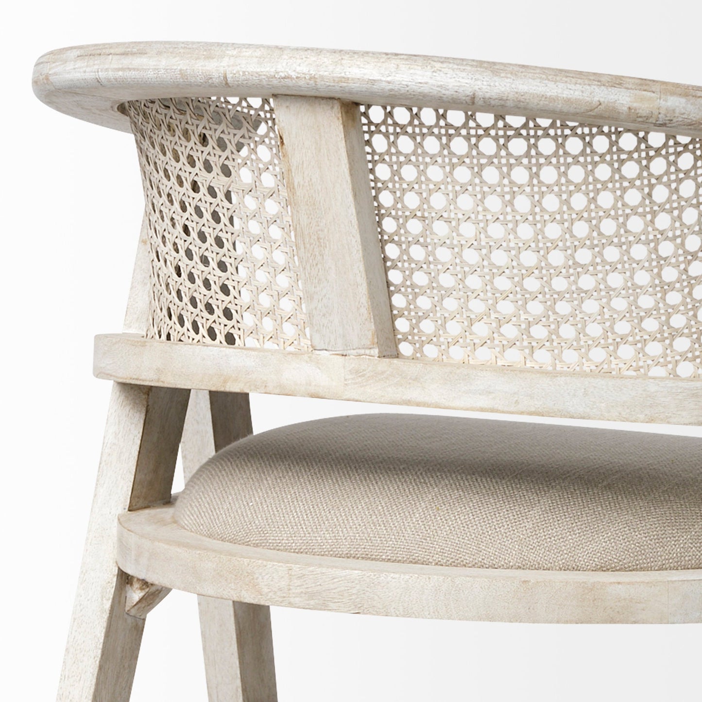 Mercana Tabitha Beige Fabric Counter Stool