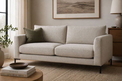 Tailor S Removable Cover Fabric & Leather Loveseat