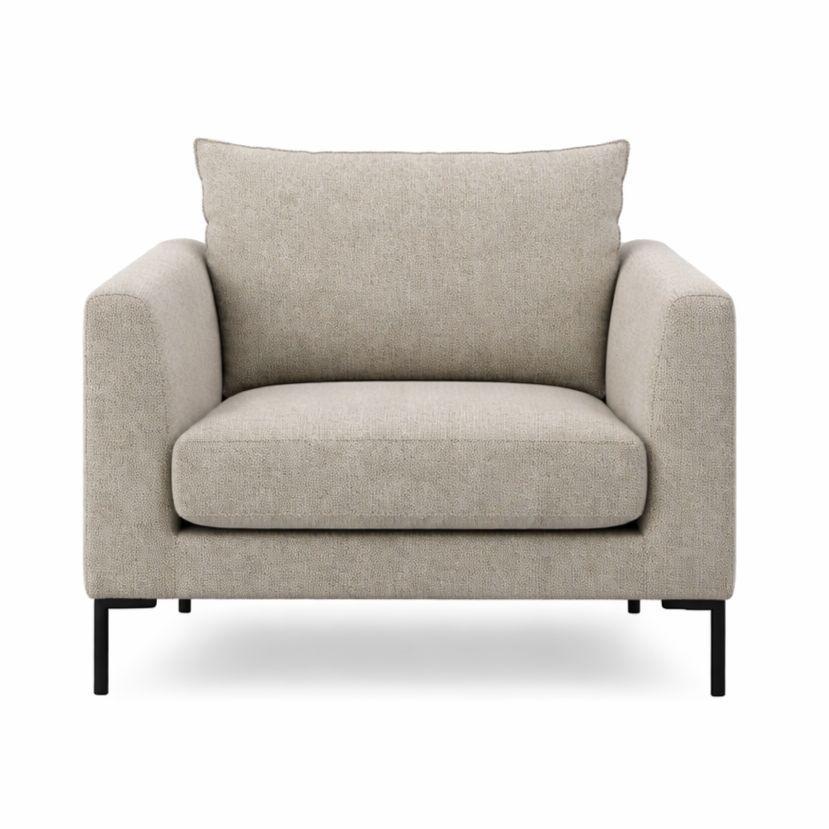 LOOMLAN Custom Upholstery Tailor S Removable Cover Fabric & Leather Accent Chair