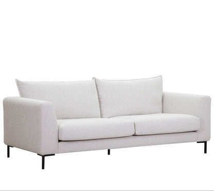 Tailor S Removable Cover Fabric & Leather Loveseat - Upholstered - view 4