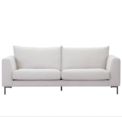 Tailor S Removable Cover Fabric & Leather Loveseat - Upholstered - view 5