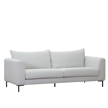 Tailor S Removable Cover Fabric & Leather Loveseat - Upholstered