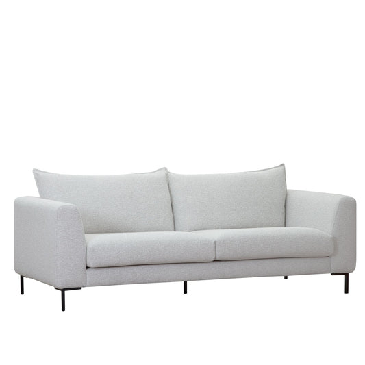 Tailor S Removable Cover Fabric & Leather Loveseat - Upholstered