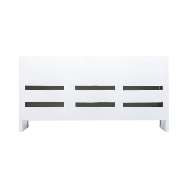 Tailored Three Drawers White Cabinet-Accent Cabinets-Chelsea House-LOOMLAN