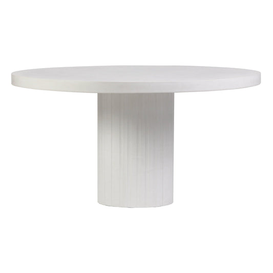 Tama Round Dining Table - Ivory White Outdoor Dining Table-Outdoor Dining Tables-Seasonal Living-Sideboards and Things