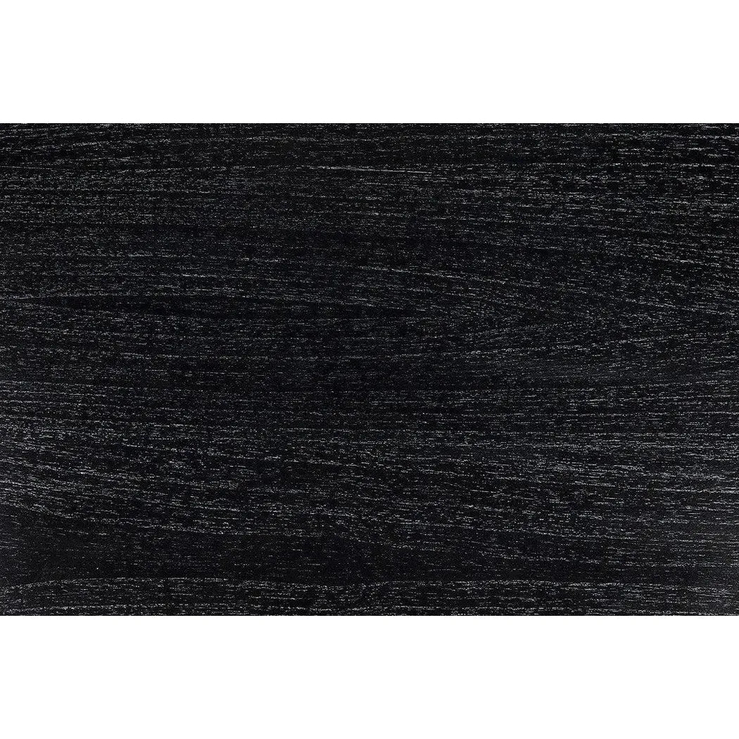 Tambour Coffee Table, Hand Rubbed Black Veneer