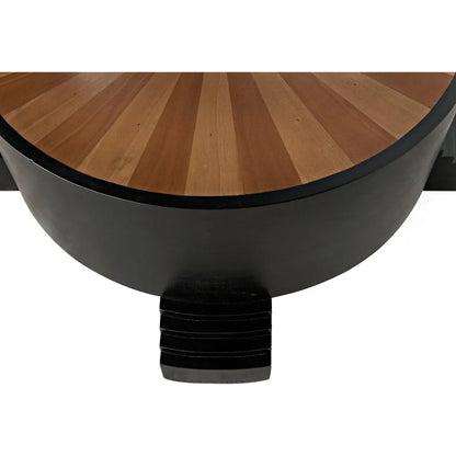 Tambour Coffee Table, Hand Rubbed Black Veneer