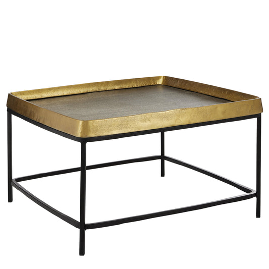 Tanay Brass Cocktail Coffee Table Coffee Tables Sideboards and Things By Currey & Co