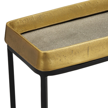 Tanay Brass Side Table Side Tables Sideboards and Things By Currey & Co