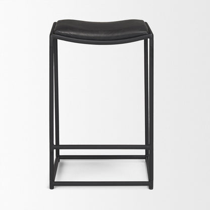 Mercana Taniel Full Grain Leather Counter Stool