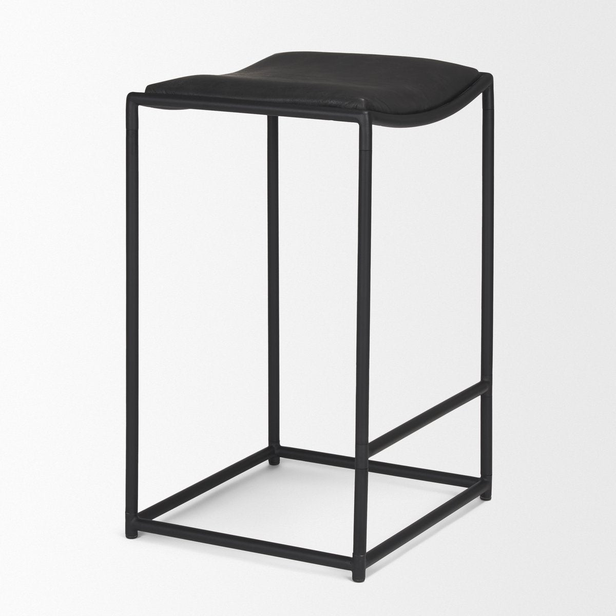 Mercana Taniel Full Grain Leather Counter Stool