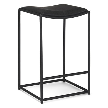 Mercana Taniel Full Grain Leather Counter Stool