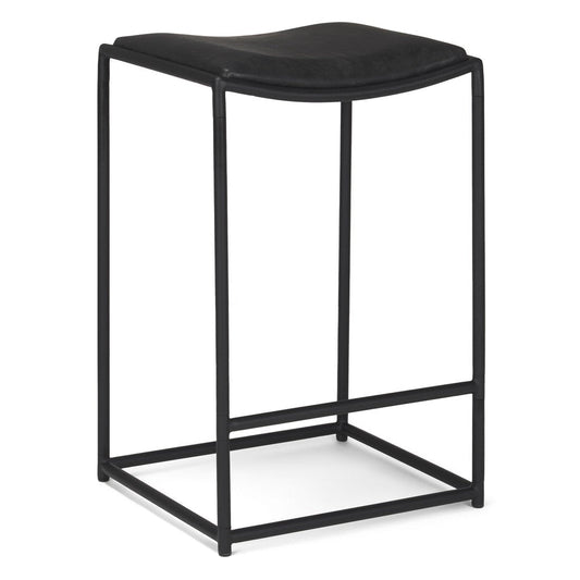 Mercana Taniel Full Grain Leather Counter Stool