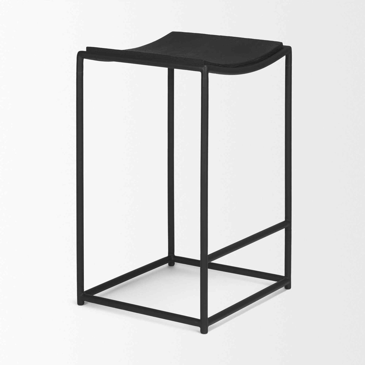Mercana Taniel Light Brown Leather Counter Stool