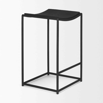 Mercana Taniel Light Brown Leather Counter Stool