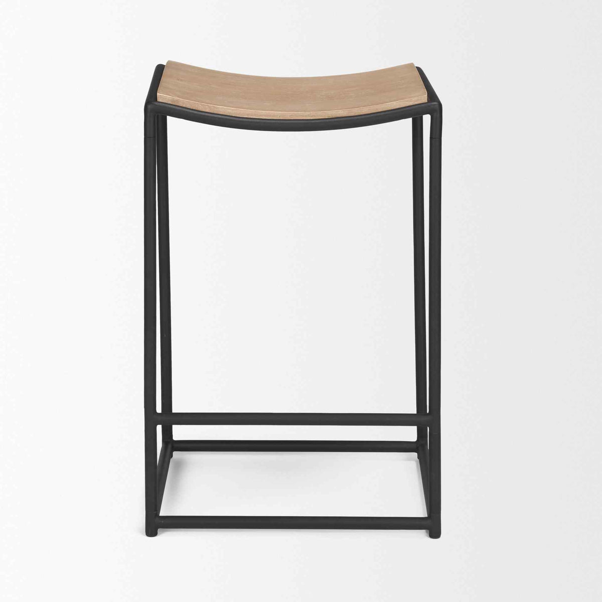 Mercana Taniel Light Brown Leather Counter Stool