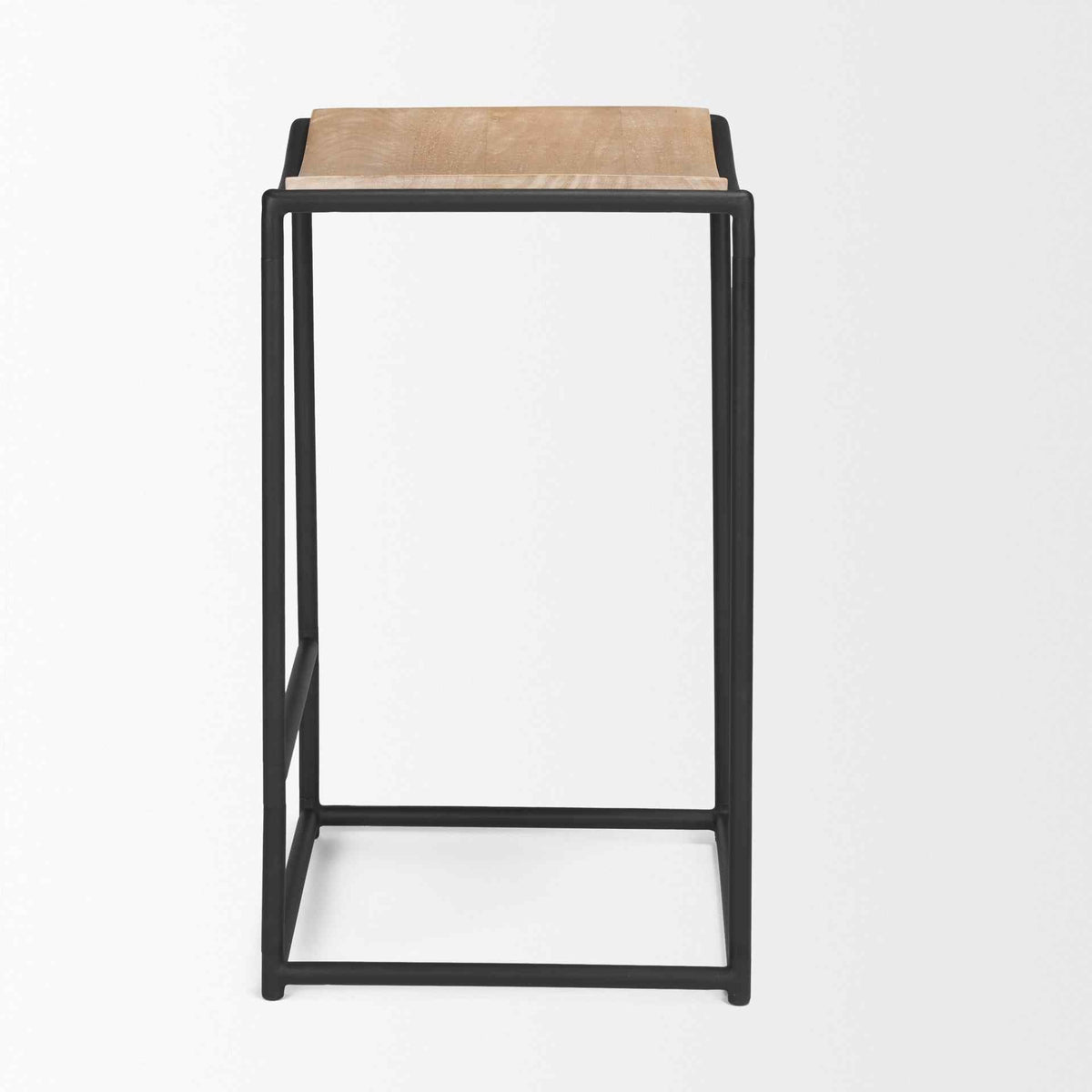 Mercana Taniel Light Brown Leather Counter Stool