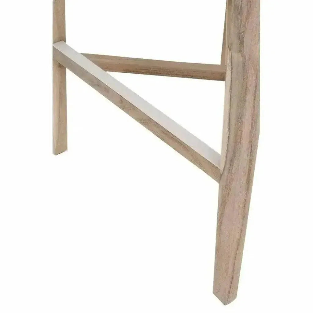 Tapestry Outdoor Barstool Flat Rope Sustainable Teak-Outdoor Bar Stools-Essentials For Living-LOOMLAN