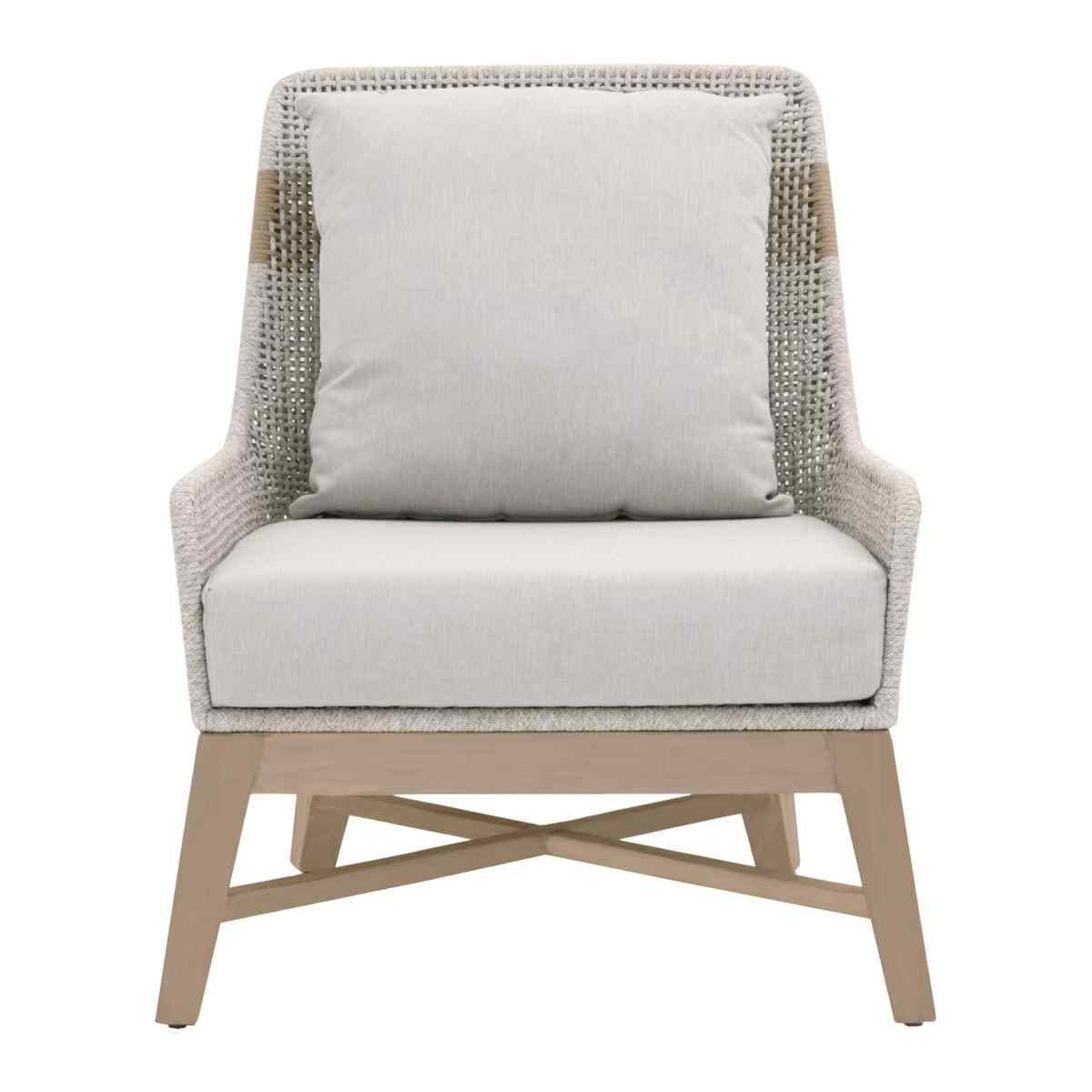 Tapestry Olefin Fabric Outdoor Club Chair