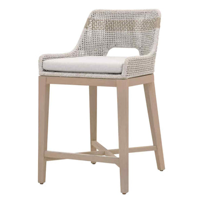 Tapestry Olefin Fabric Outdoor Counter Stool