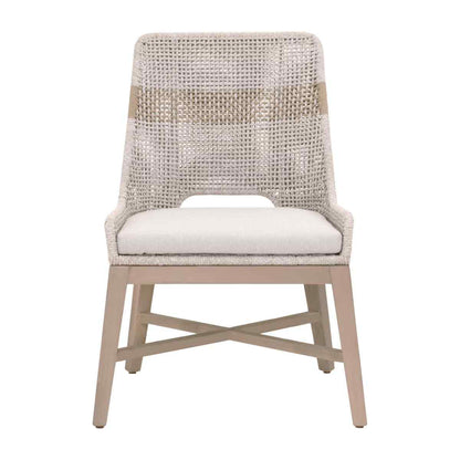 Tapestry Olefin Fabric Outdoor Dining Chair 2PC