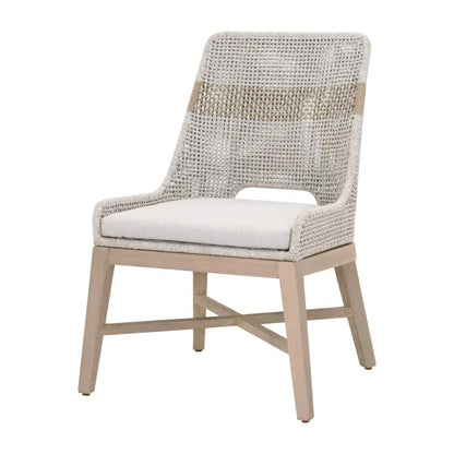 Tapestry Olefin Fabric Outdoor Dining Chair 2PC