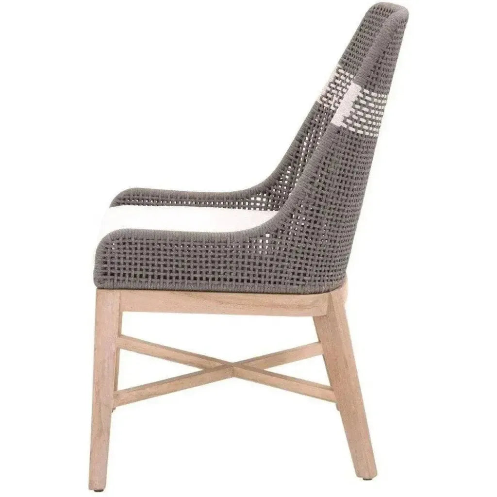 Tapestry Rope Outdoor Dining Chair Set of 2-Outdoor Dining Chairs-Essentials For Living-LOOMLAN