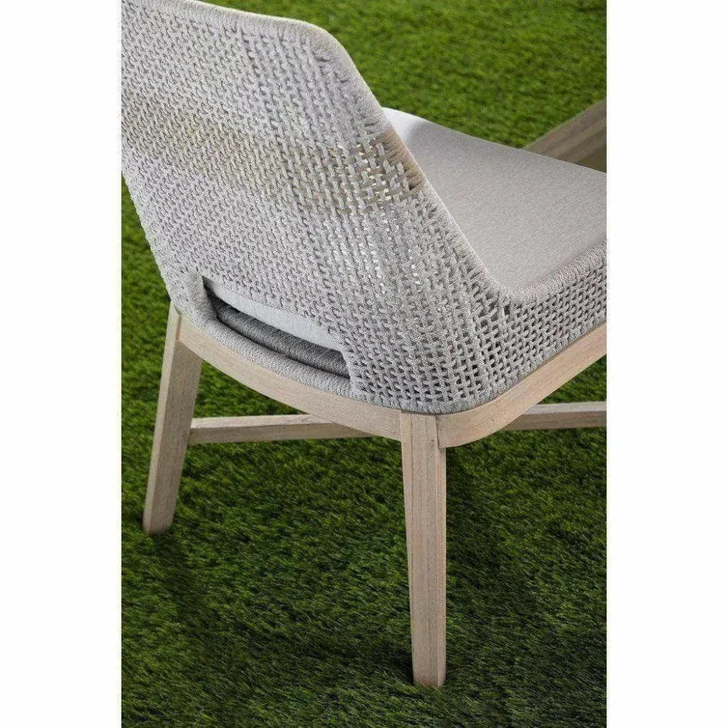 Tapestry Rope Outdoor Dining Chair 2PC-Outdoor Dining Chairs-Essentials For Living-LOOMLAN