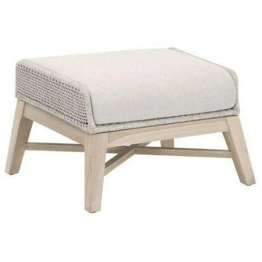 Essentials For Living Tapestry Olefin Fabric Outdoor Footstool