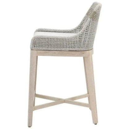 Tapestry Outdoor Counter Stool Rope & Teak-Outdoor Counter Stools-Essentials For Living-LOOMLAN