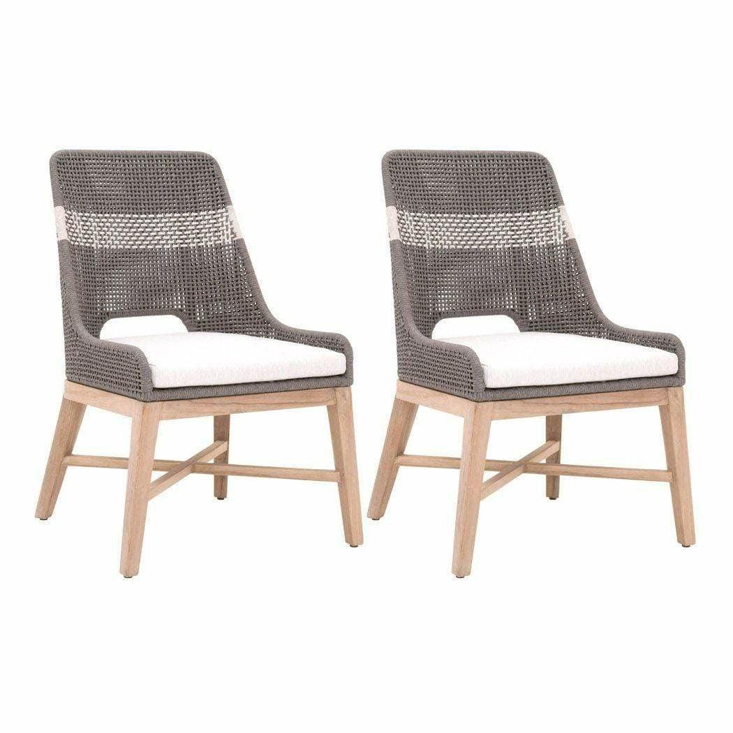 Tapestry Rope Outdoor Dining Chair Set of 2 Grey Rope Outdoor Dining Chairs Sideboards and Things By Essentials For Living