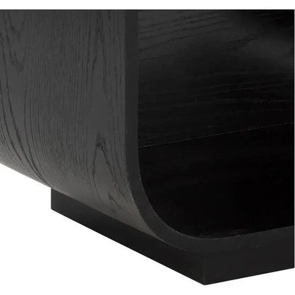 Tarrant Nightstand Black Raffia Handle - LOOMLAN - SUNPAN - Nightstands