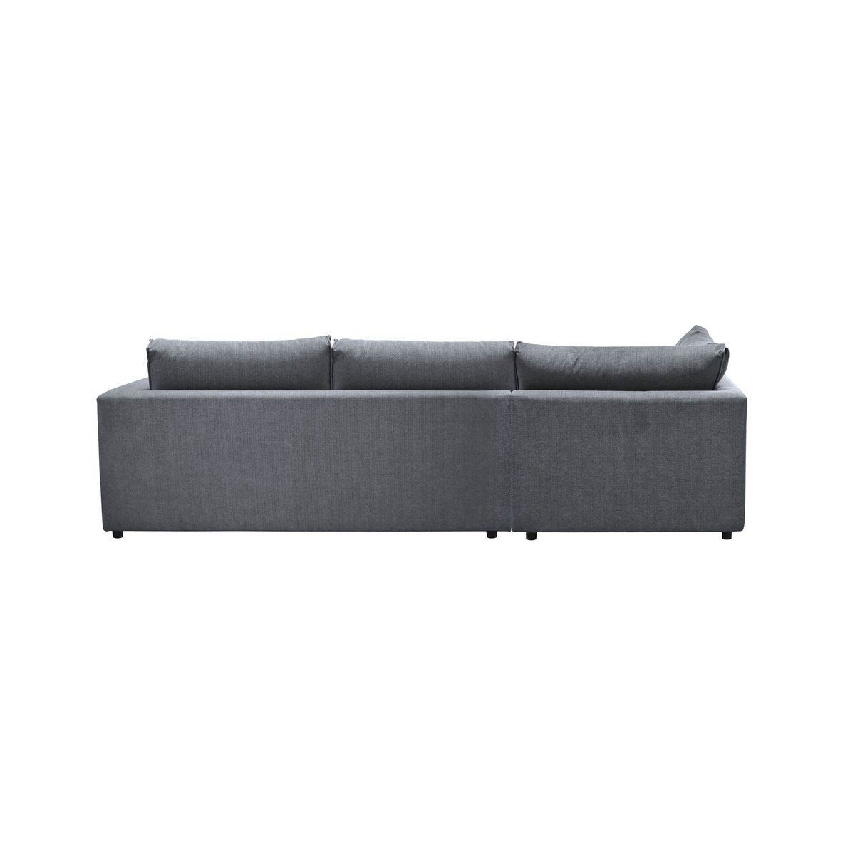 LH Home Taylor Grey Fabric Left Sectional